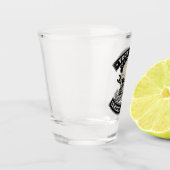 Verre A Shot Nom personnalisé Biker Mécanique Skull Motorcycle  (Gauche)