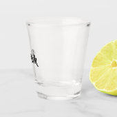 Verre A Shot Nom personnalisé blanc (Droite)