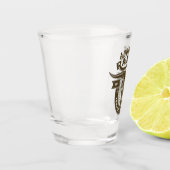 Verre A Shot NOM personnalisé Bull Steer Skull Western Ranch (Gauche)