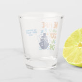 Verre A Shot Nom personnalisé / Croisière texte (Dos)