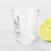Verre A Shot Nom personnalisé du script moderne (Droite)