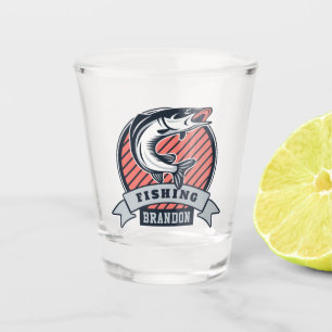 Verre A Shot Nom personnalisé Fisher shotglass