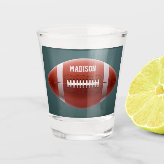 Verre A Shot Nom personnalisé Football shot glass (Devant)