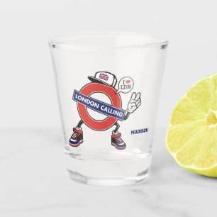 Verre A Shot Nom personnalisé London Calling