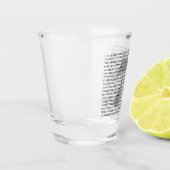 Verre A Shot Nombreux chiffres de Pi Mathematical Constante (Gauche)