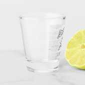 Verre A Shot Noms et date des couples mariages dans le bois (Gauche)