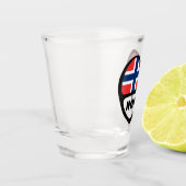 Verre A Shot Norvège Pays Code Indicateur Coeur, NOR (Gauche)