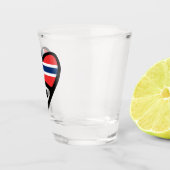 Verre A Shot Norvège Pays Code Indicateur Coeur, NOR (Droite)