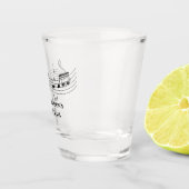 Verre A Shot Notes musicales Bande ou chorale Enseignant Musiqu (Droite)