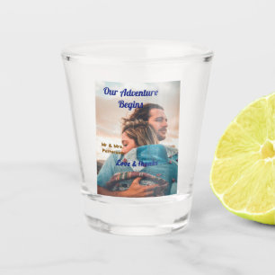 Verre A Shot Notre aventure commence ajoutez photo de couple am