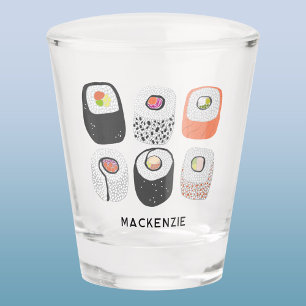 Verre A Shot Nourriture japonaise d'art de Sushi Fun personnali