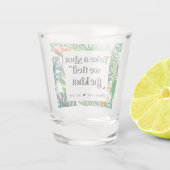 Verre A Shot Nous avons lié le Knot Tropical Beach Wedding Favo (Dos)