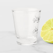 Verre A Shot nous avons noué le noeud prendre une photo boire u (Gauche)