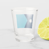 Verre A Shot Nouveau drapeau de l'État du Minnesota (Dos)