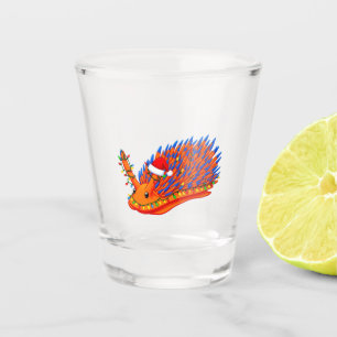 Verre A Shot Nudibranche de Noël Limace de mer Chapeau de Père