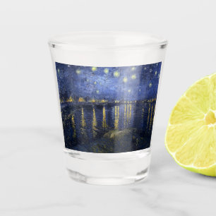 Verre A Shot Nuit étoilée sur le Rhône
