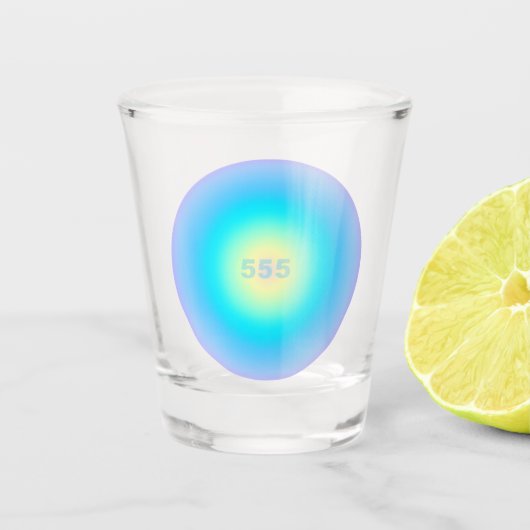 Verre A Shot Numéros d'ange 555 - Nouveaux débuts (Devant)