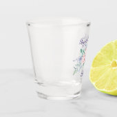 Verre A Shot Occasion spéciale florale rose et violet (Gauche)