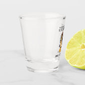 Verre A Shot Octoberfest Brats et bière Fall Party Retro (Gauche)