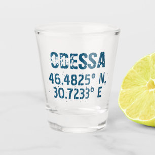 Verre A Shot Odessa Ukraine Latitude et Longitude en détresse