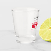 Verre A Shot Officiellement à la retraite, personnalisation de  (Gauche)