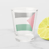 Verre A Shot officiellement le drapeau de l'État de Palestine (Dos)