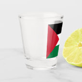 Verre A Shot officiellement le drapeau de l'État de Palestine (Gauche)
