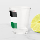 Verre A Shot officiellement le drapeau de l'État de Palestine (Droite)