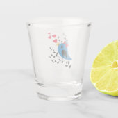 Verre A Shot Oiseau bleu (Dos)