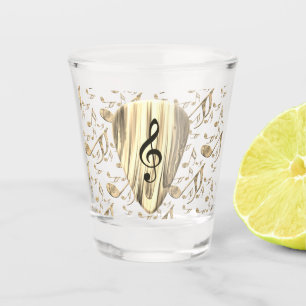 Verre A Shot Onglet de guitare de notes musicales personnalisée