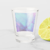 Verre A Shot Opale rose et bleu - (Dos)