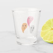 Verre A Shot Orange rouge jaune gris gris halloween fantôme mot (Dos)