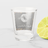 Verre A Shot Orange Witch Silhouette Halloween (Dos)