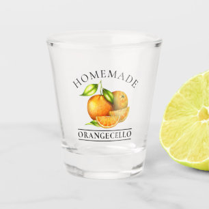 Verre A Shot Oranges aquarelles maison Orangecello