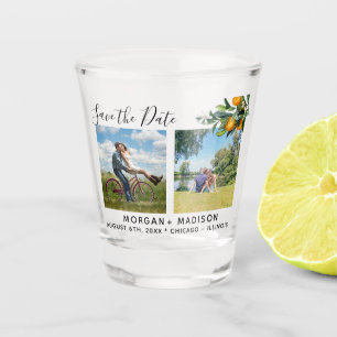 Verre A Shot Oranges multiphoto Enregistrer la date