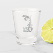 Verre A Shot Orca Liberté Art Vitre (Dos)