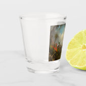 Verre A Shot Orchidée avec deux colibris Heade (Gauche)