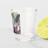 Verre A Shot Orchidées blanches et violettes (Droite)