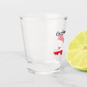 Verre A Shot Österreich Autriche Carte du drapeau autrichien (Gauche)