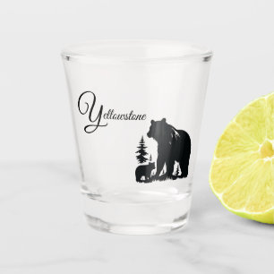 Verre A Shot Ours de Yellowstone