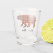 Verre A Shot Ours Mama Plaid Buffalo (Dos)