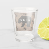 Verre A Shot Ours Noir Et Paniers Ours (Dos)