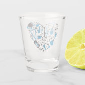Verre A Shot Outil de coeur Musicien (Dos)