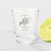 Verre A Shot Ouverture de basse du Wisconsin sur mesure (Dos)