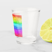 Verre A Shot Painted Rainbow (Droite)