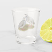 Verre A Shot Paire de perdrix de Chukar (Dos)