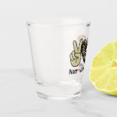 Verre A Shot Paix, Amour, Bus scolaire (Gauche)