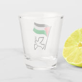 Verre A Shot Palestine Drapeau du Canada (anglais seulement) |  (Dos)