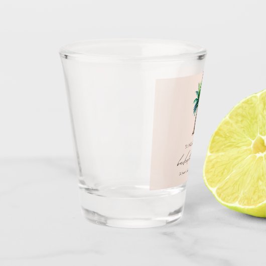 Verre A Shot Palm Tree Blush Bachelorte (Gauche)