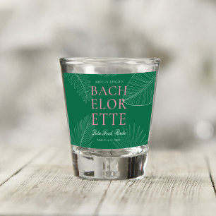 Verre A Shot Palme Tropicale moderne colorée Feuille Bacheloret